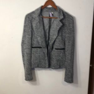 Grey knit blazer EUC